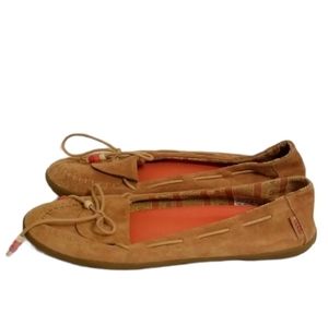 VANS ALPACA leather moccasin slip on womens 9.5